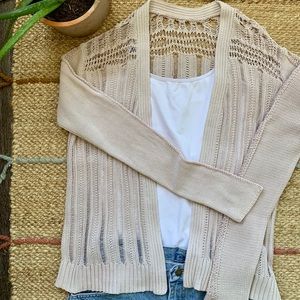 Tan Knit Cardigan